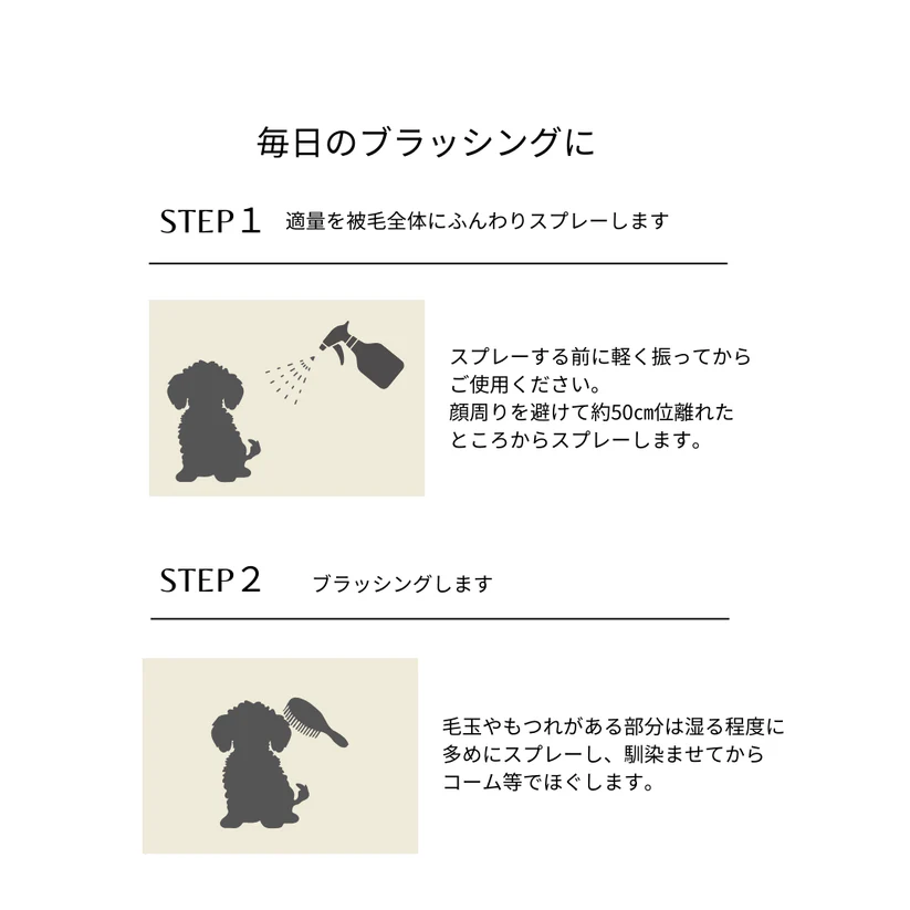 TEGSUMI シルクケアスプレー for コート 200ml 美容液成分 天然シルク 毛玉 もつれ ツヤ うるおい ふんわり 詰め替え