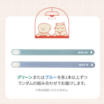 【お得な3本セット】ペット用歯ブラシ 犬 猫 低刺激 超極細糸 ケース付